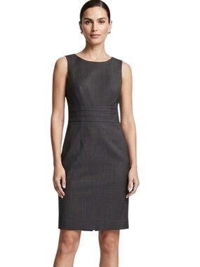 H&M Charcoal Dark Grey Sheath Dress Size 4